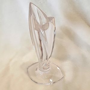 Waterford 7" Tall Crystal Glass Candlestick Palma Design